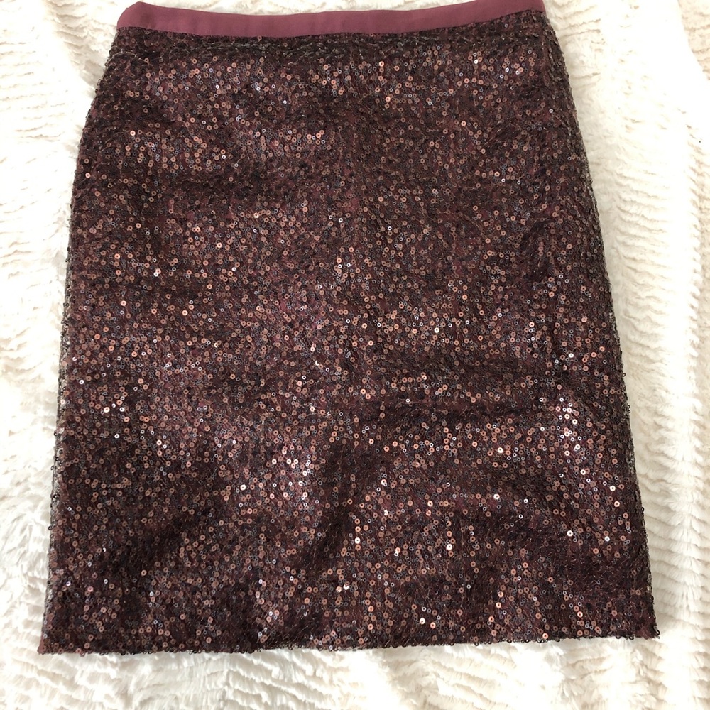 J Crew sequenced pencil skirt